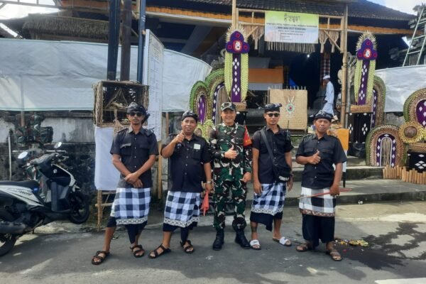 Jaga Sinergi Dan Tradisi, Upacara Nunas Don Bingin Dikawal babinsa Manduang