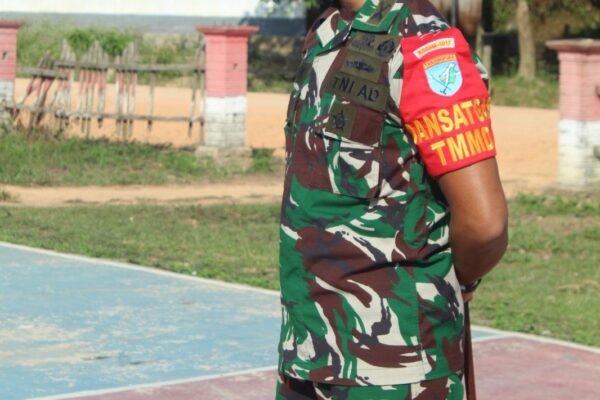 Awali Hari, Dandim 1017/Lamandau Pimpin Apel Pagi di Lokasi TMMD Reguler ke-125
